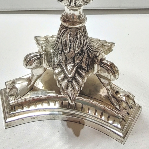 Judaica Shabbat Sabbath Polish silver plated candlesticks - Picture 10 of 10